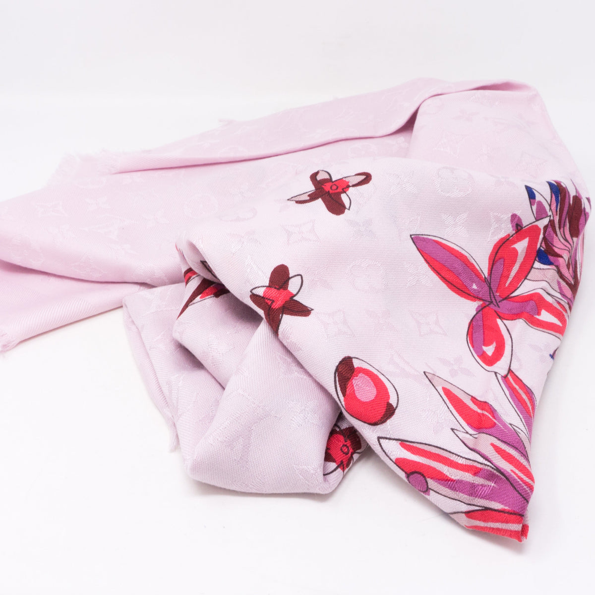 Louis-vuitton Monogram Shawl Devorgram Pink
