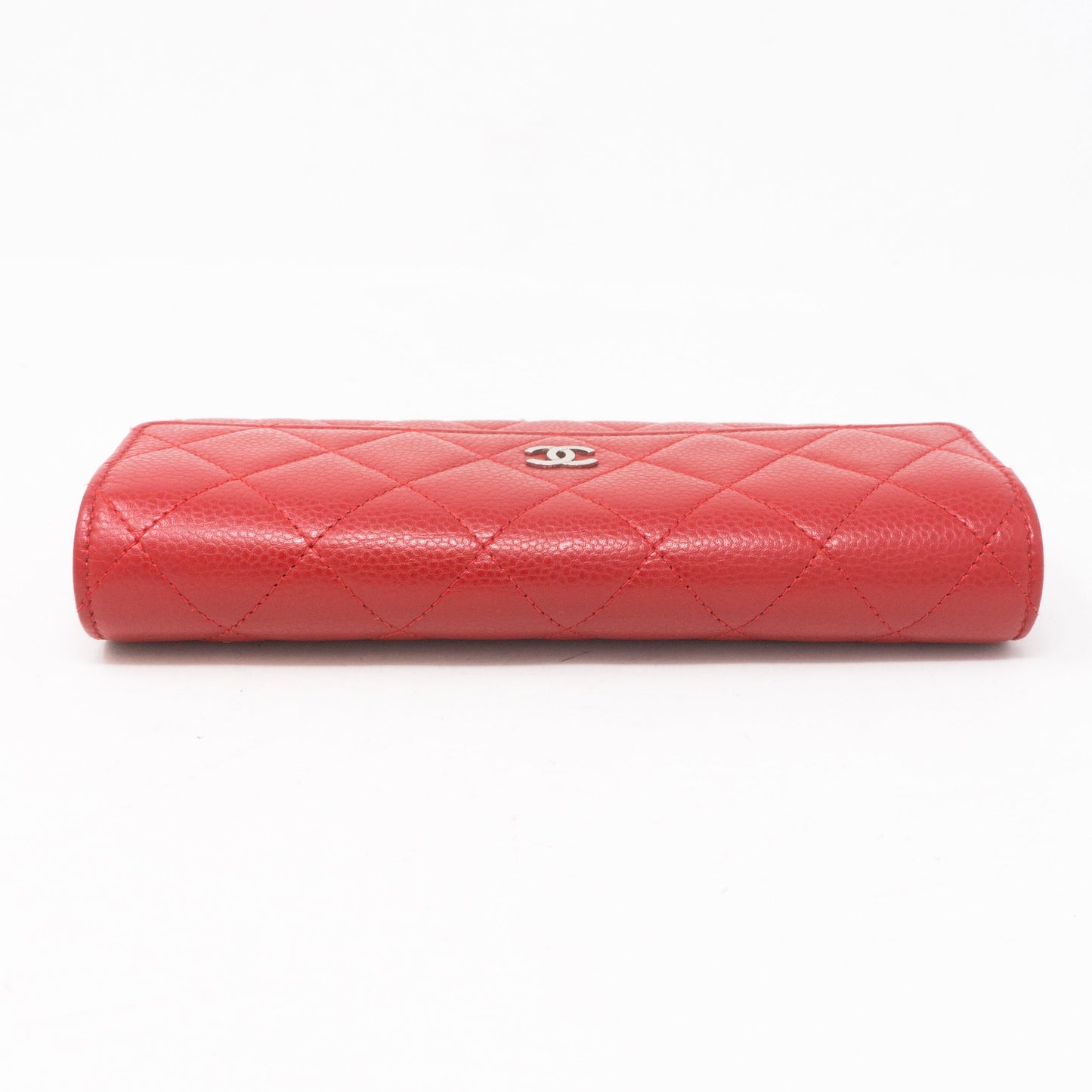 CC Long Flap Wallet Red Caviar