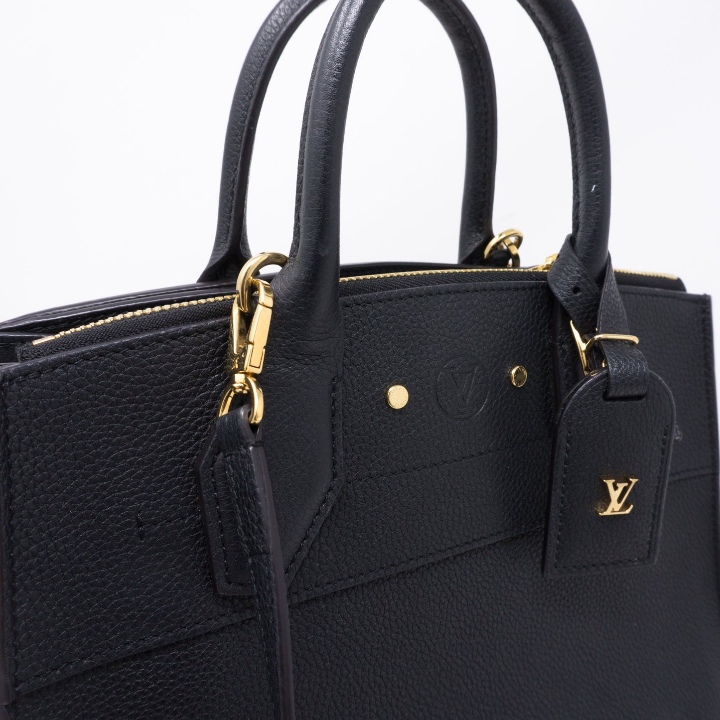 Louis-vuitton City Steamer PM Noir Electric Leather