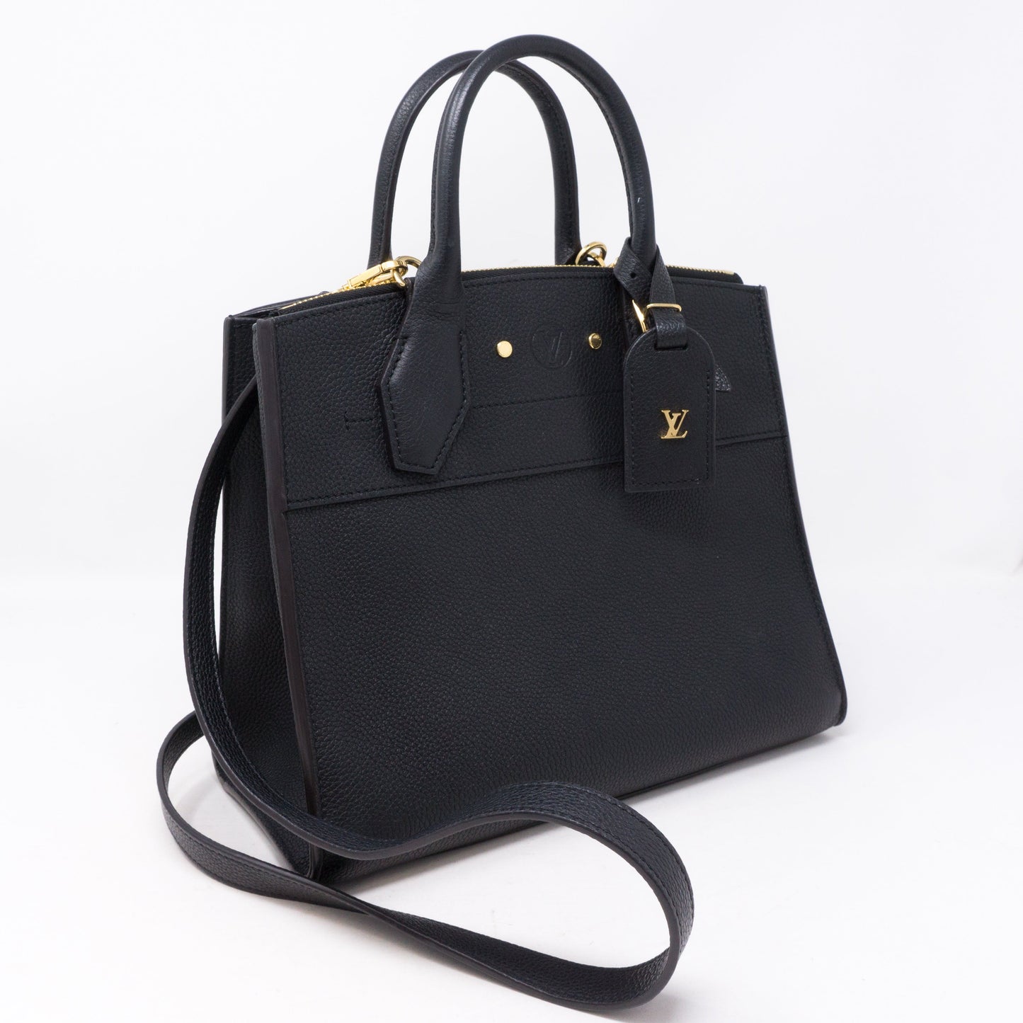 Louis-vuitton City Steamer PM Noir Electric Leather
