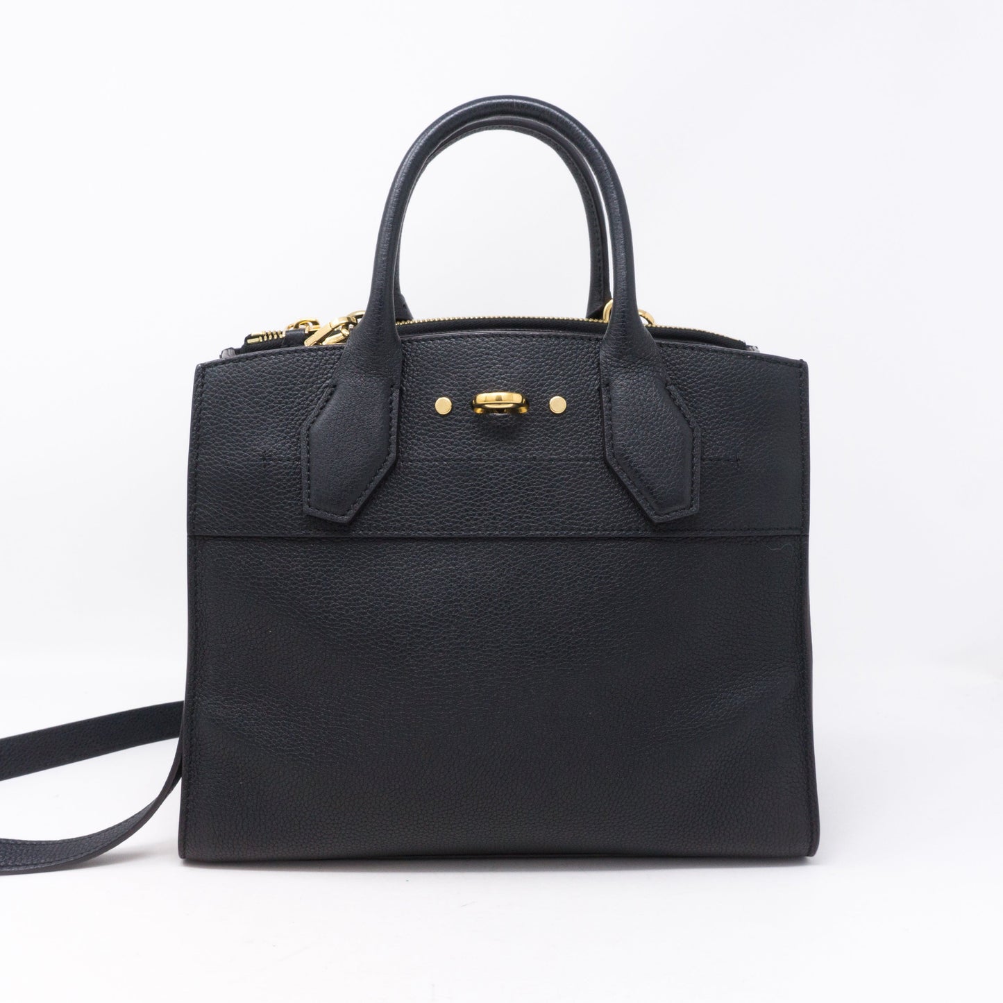 Louis-vuitton City Steamer PM Noir Electric Leather
