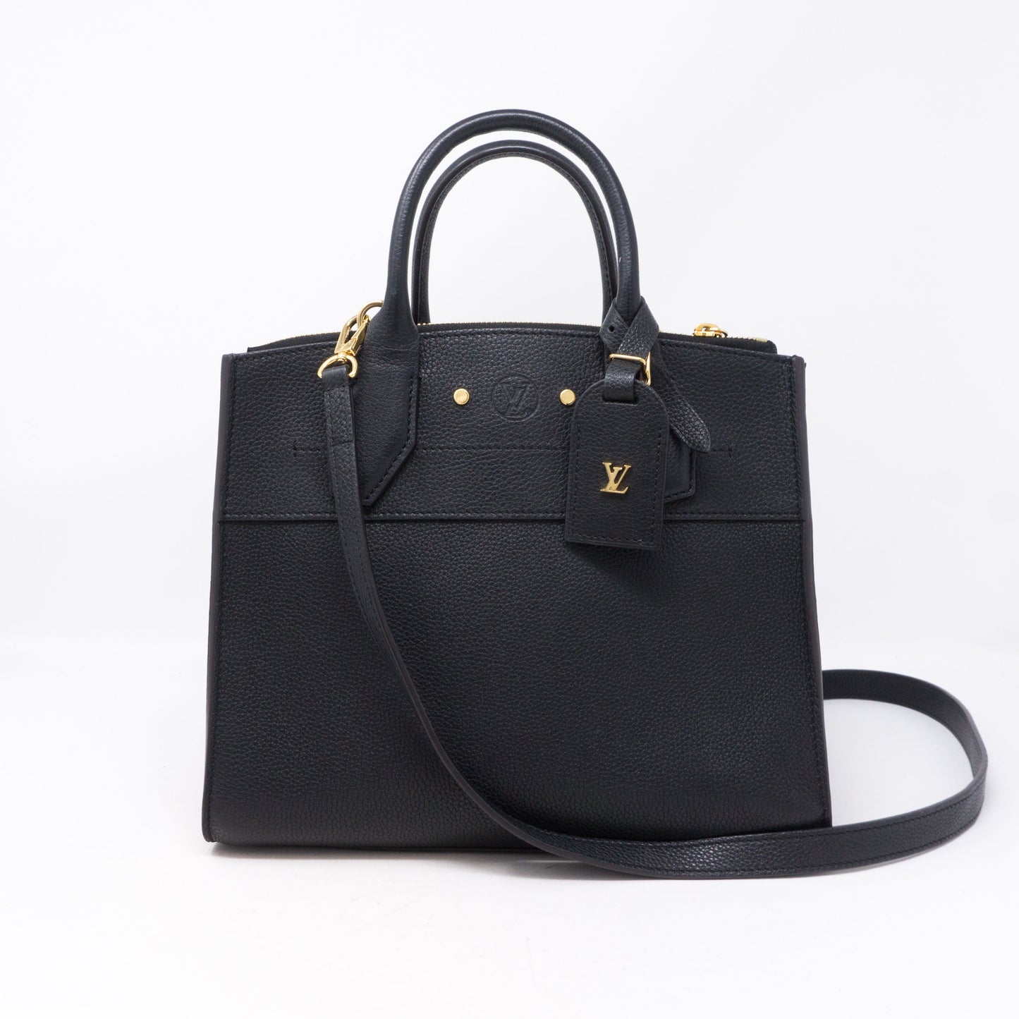Louis-vuitton City Steamer PM Noir Electric Leather