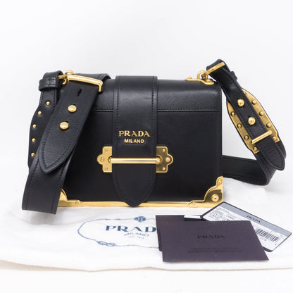 Cahier Black Leather Bag