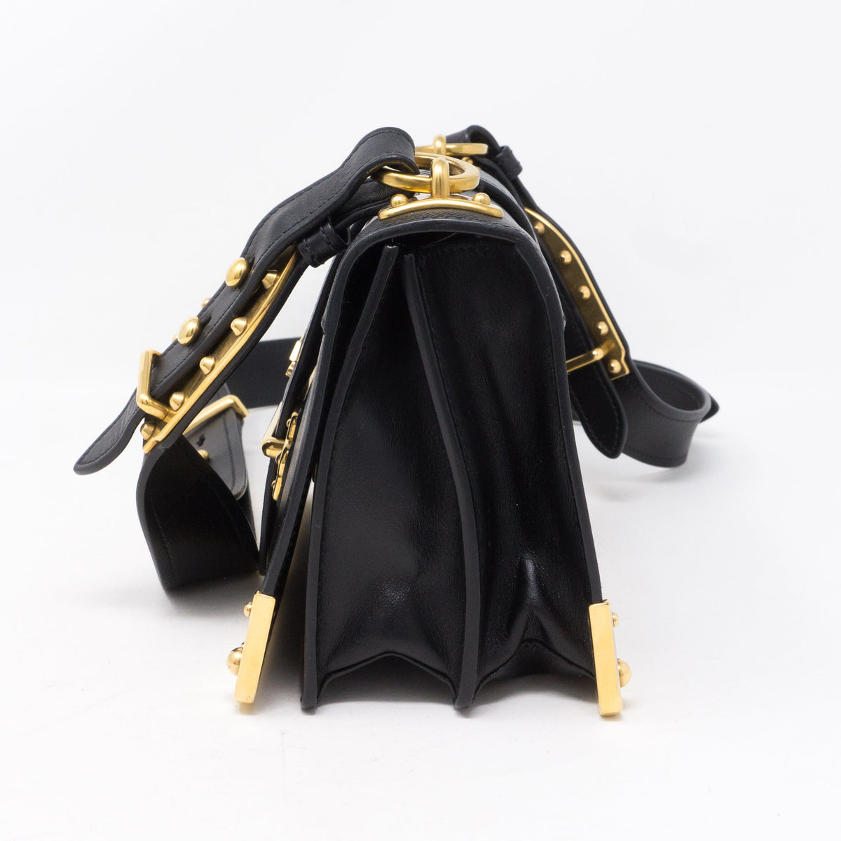 Cahier Black Leather Bag
