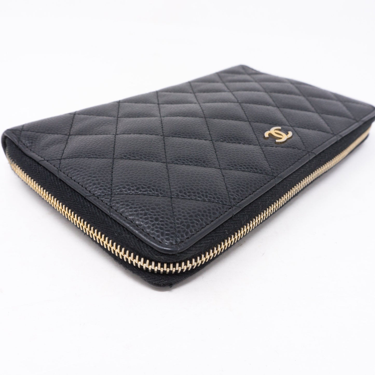 Organizer Wallet Black Caviar Leather