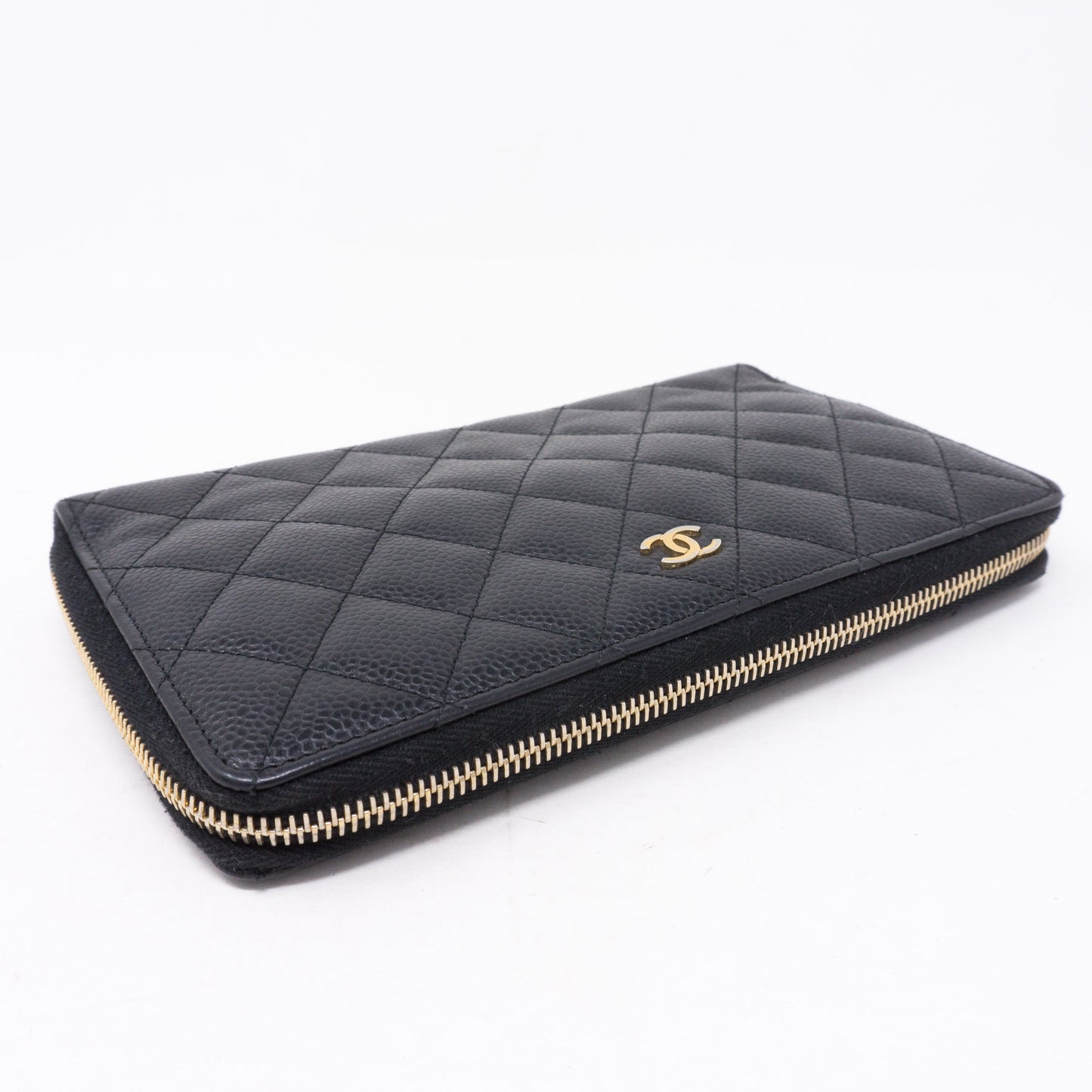 Organizer Wallet Black Caviar Leather