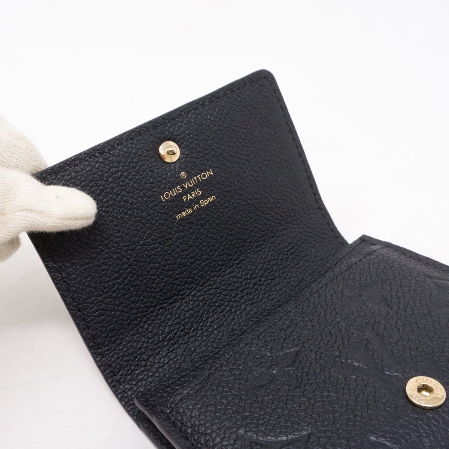 Louis-vuitton Card Holder Black Monogram Empreinte