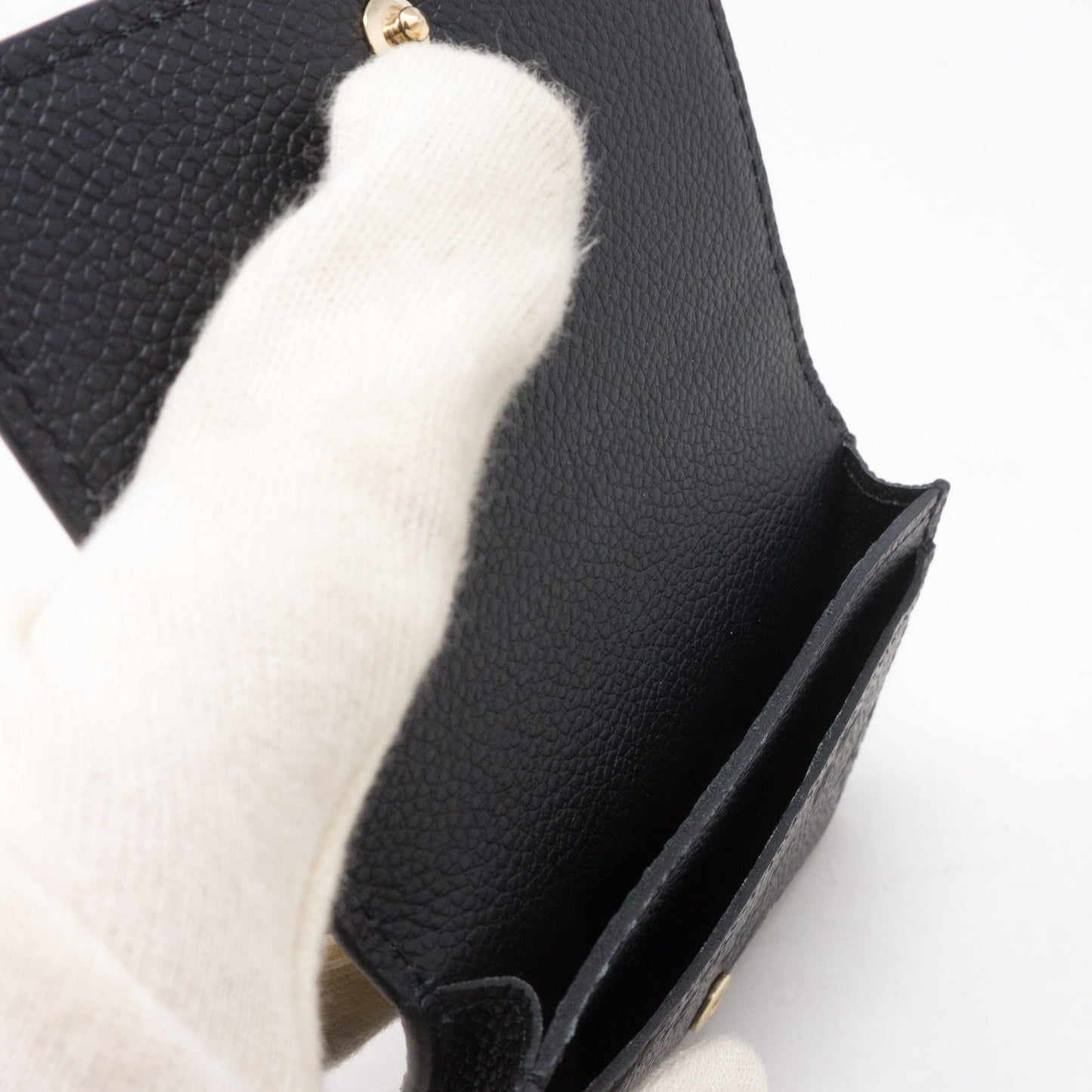 Louis-vuitton Card Holder Black Monogram Empreinte