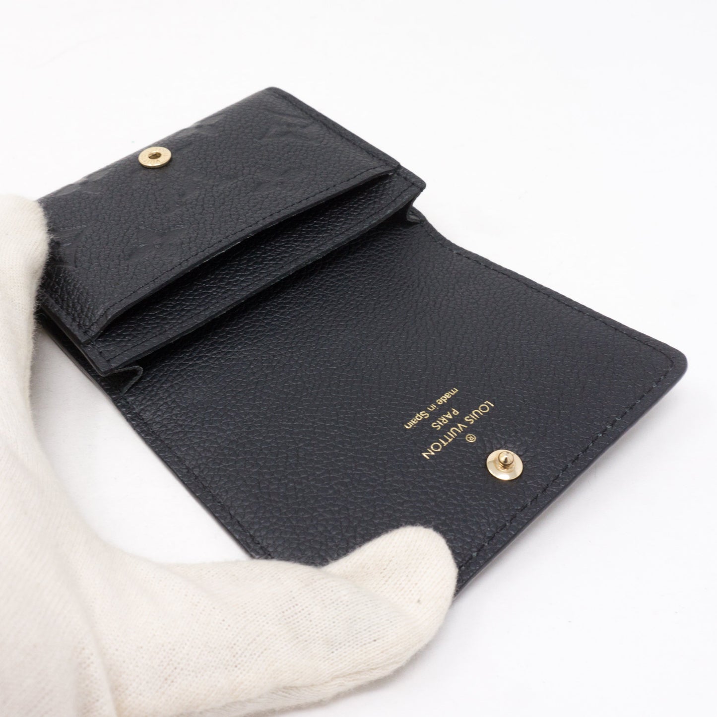 Louis-vuitton Card Holder Black Monogram Empreinte