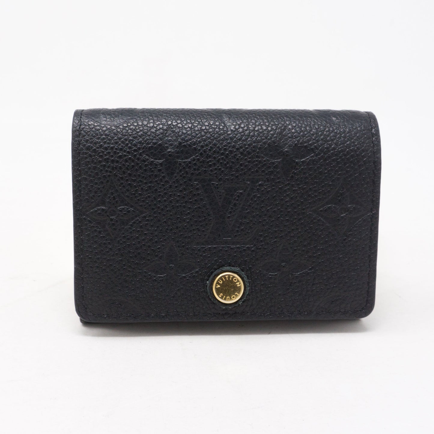 Louis-vuitton Card Holder Black Monogram Empreinte