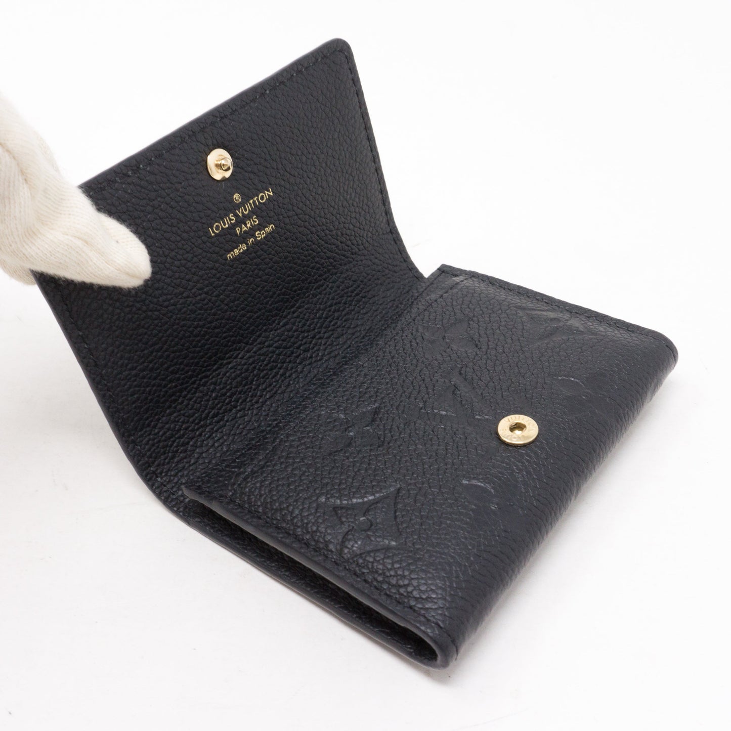 Louis-vuitton Card Holder Black Monogram Empreinte