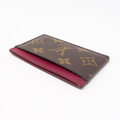 Louis-vuitton Card Holder Monogram Fuchsia
