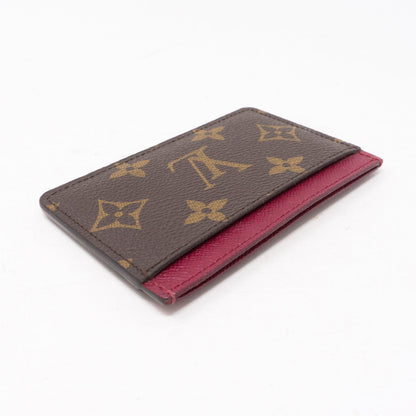 Louis-vuitton Card Holder Monogram Fuchsia