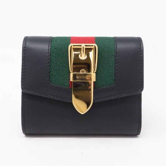 Sylvie Wallet Black Leather
