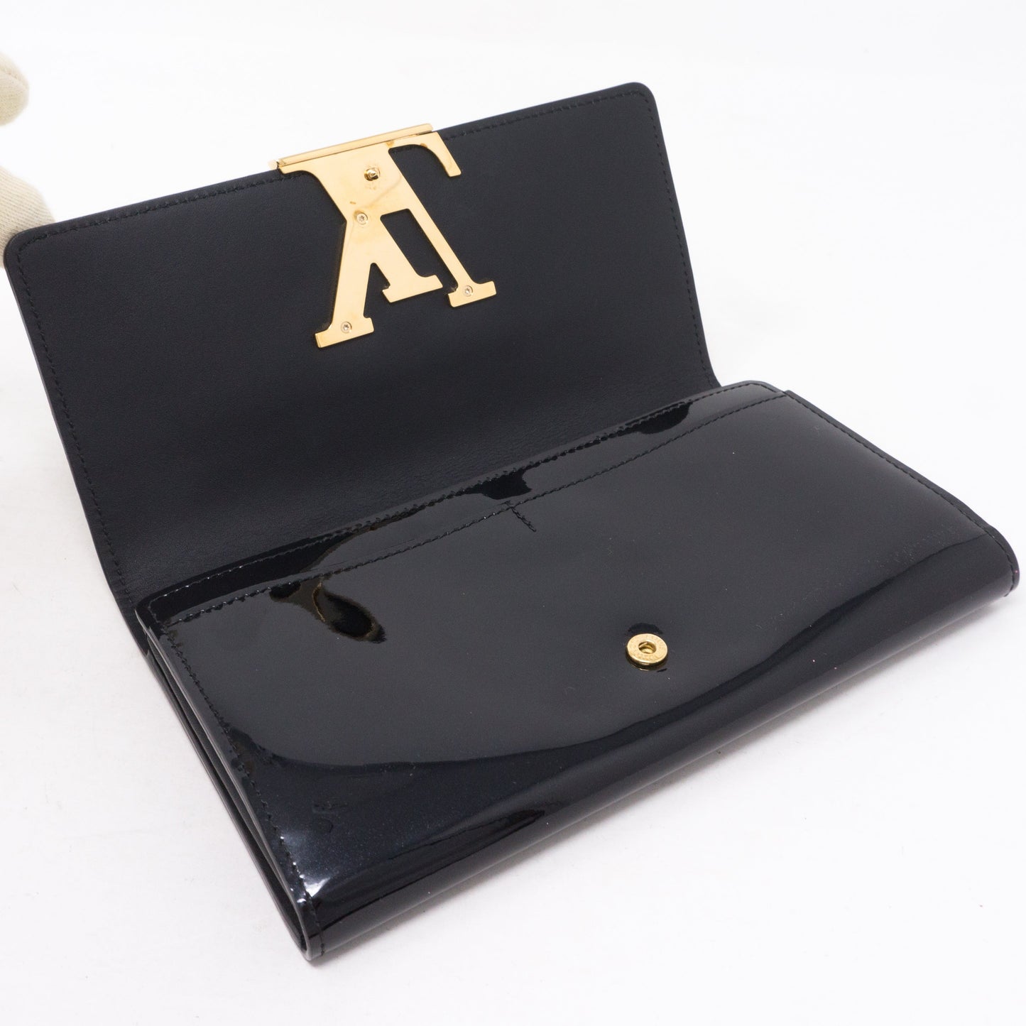 Louis-vuitton Louise Wallet Vernis Black