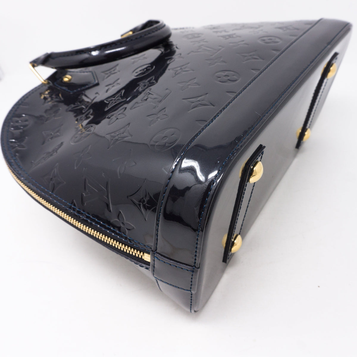 Louis-vuitton Alma PM Bleu Infini Vernis