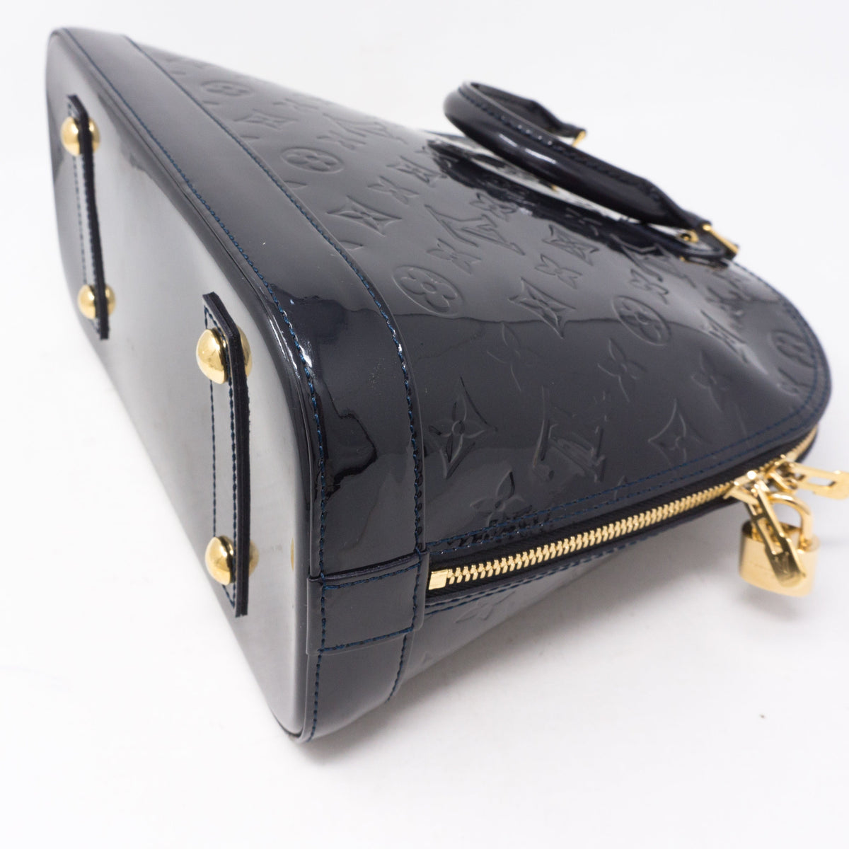 Louis-vuitton Alma PM Bleu Infini Vernis