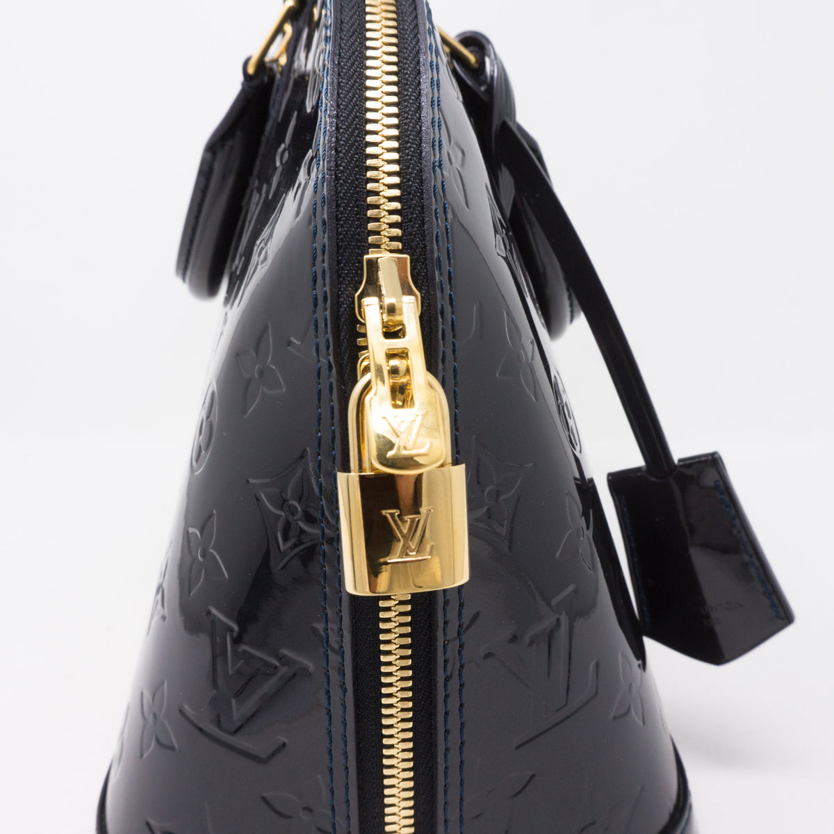 Louis-vuitton Alma PM Bleu Infini Vernis