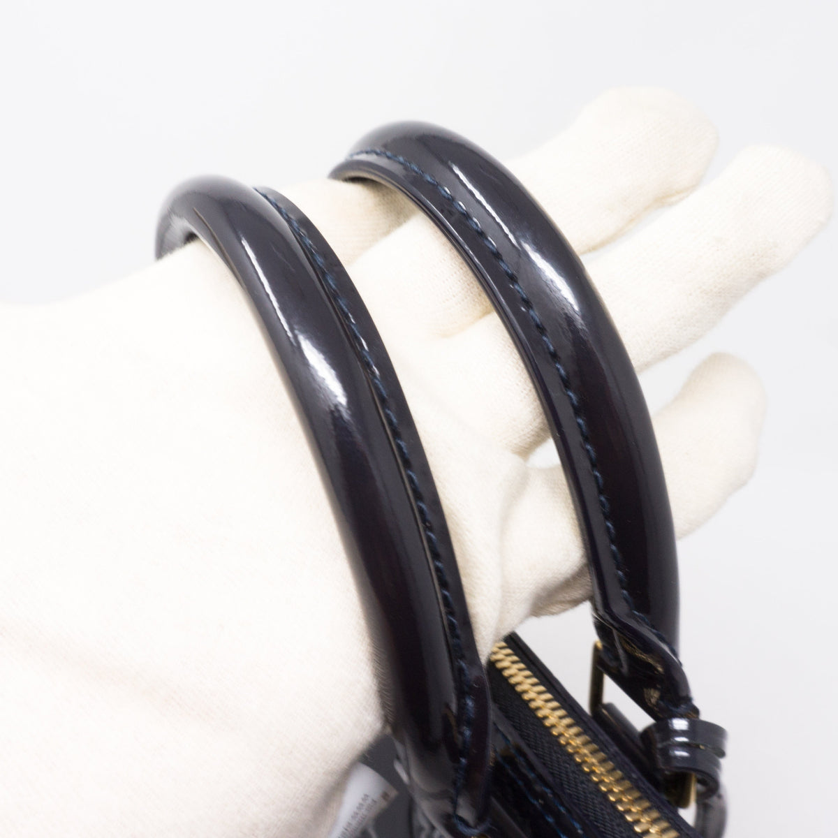 Louis-vuitton Alma PM Bleu Infini Vernis