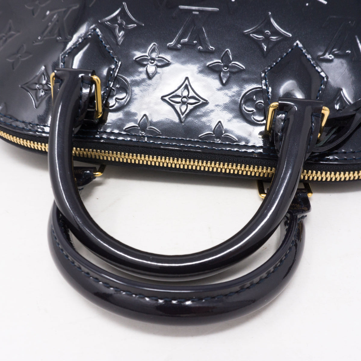 Louis-vuitton Alma PM Bleu Infini Vernis