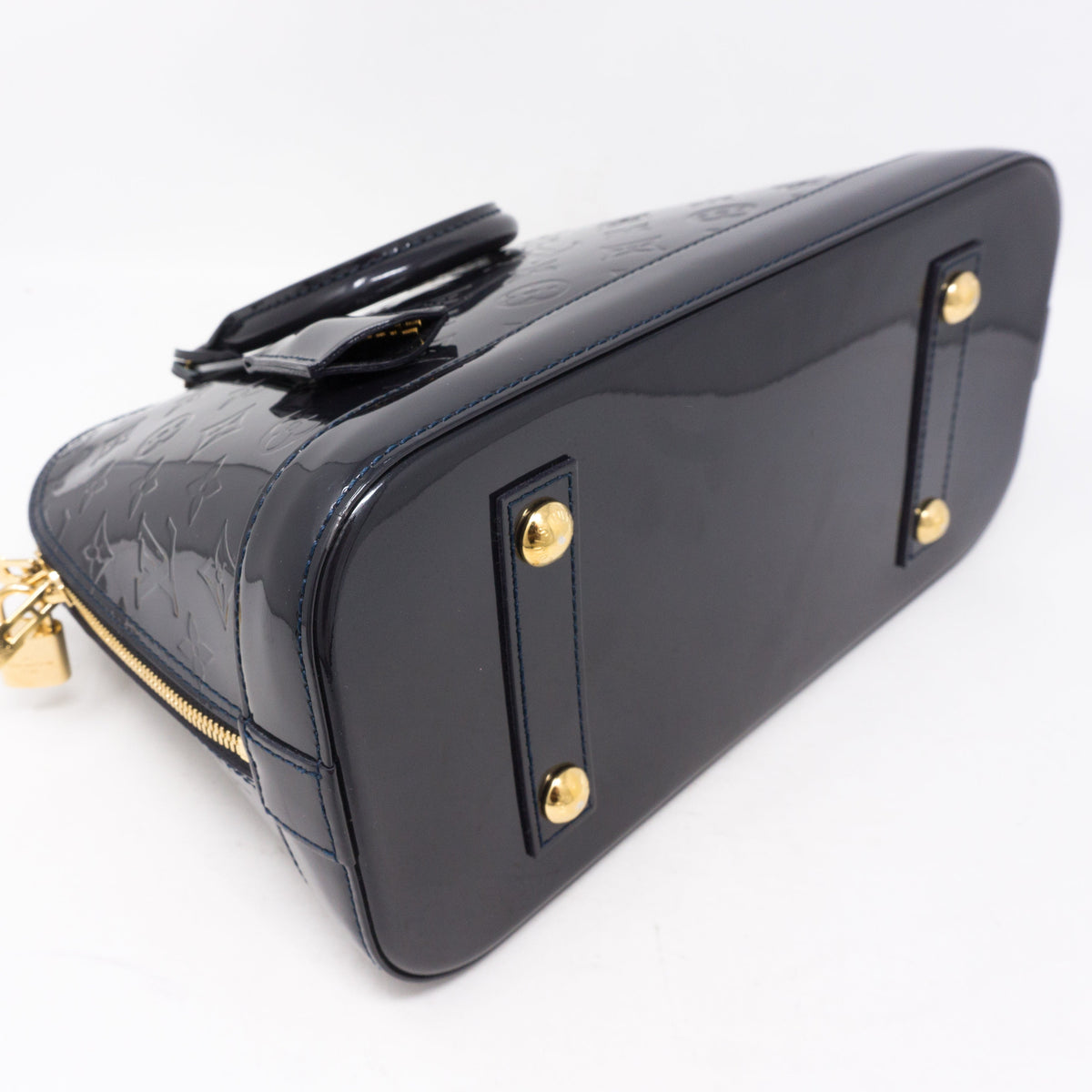 Louis-vuitton Alma PM Bleu Infini Vernis