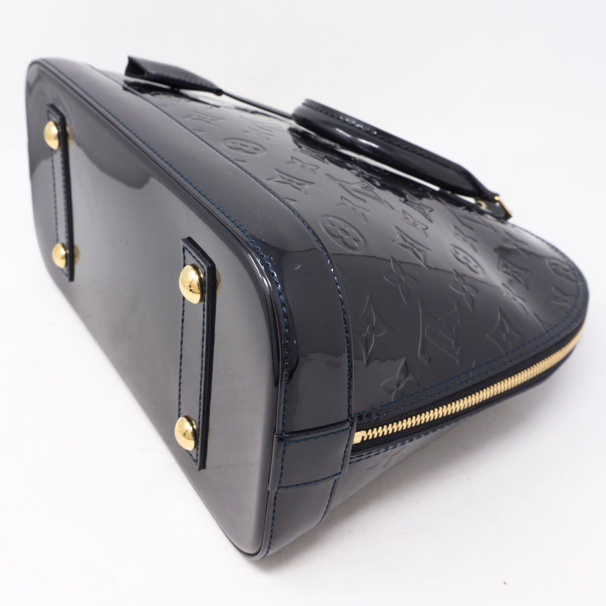 Louis-vuitton Alma PM Bleu Infini Vernis