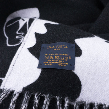 Louis-vuitton Satellite City Scarf Black