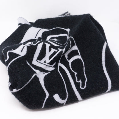 Louis-vuitton Satellite City Scarf Black
