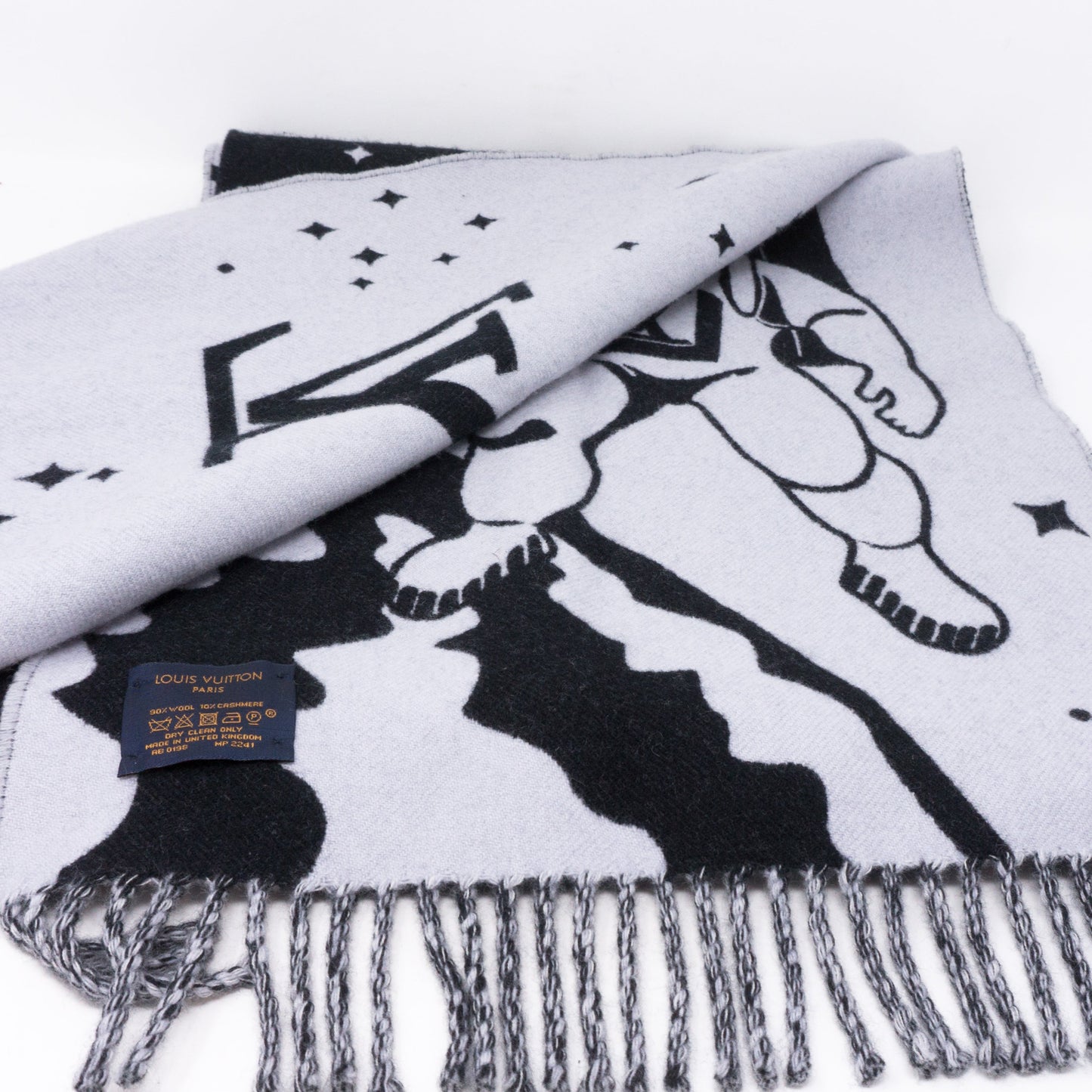 Louis-vuitton Satellite City Scarf Black