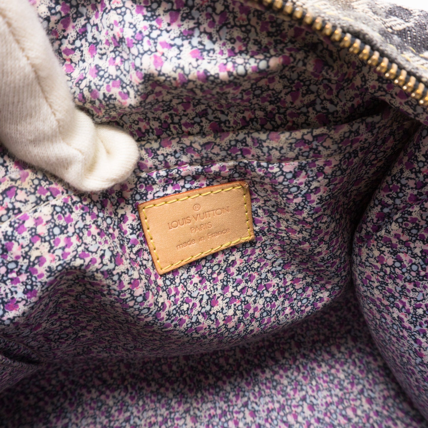 Louis-vuitton Patchwork Speedy Gray Denim Monogram