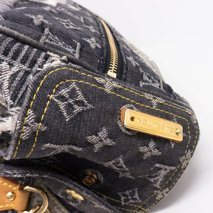 Louis-vuitton Patchwork Speedy Gray Denim Monogram