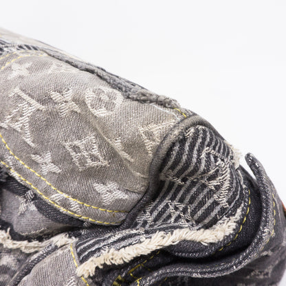 Louis-vuitton Patchwork Speedy Gray Denim Monogram