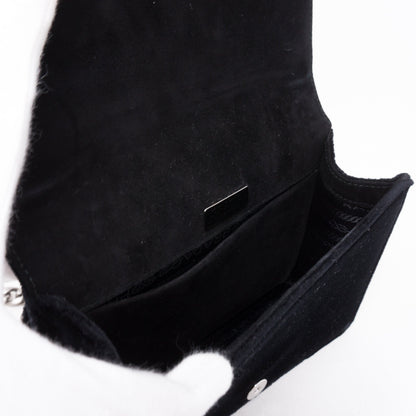 Cahier Small Lock Trunk Black Velvet