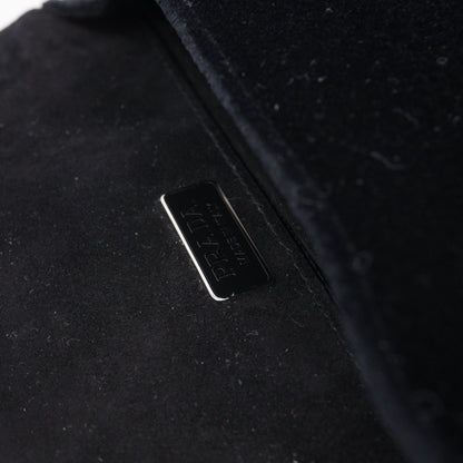 Cahier Small Lock Trunk Black Velvet