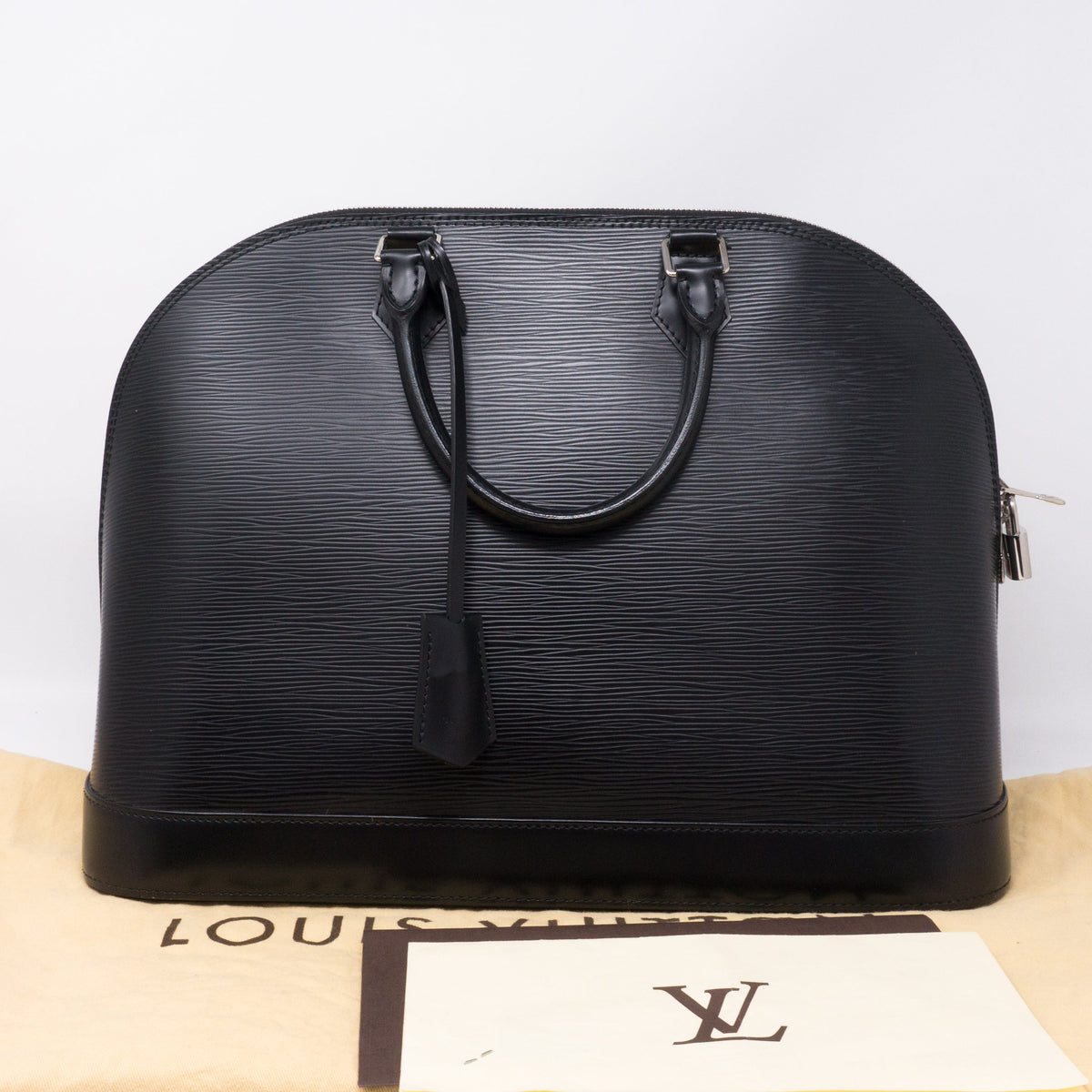 Louis-vuitton Alma GM Epi Leather Black