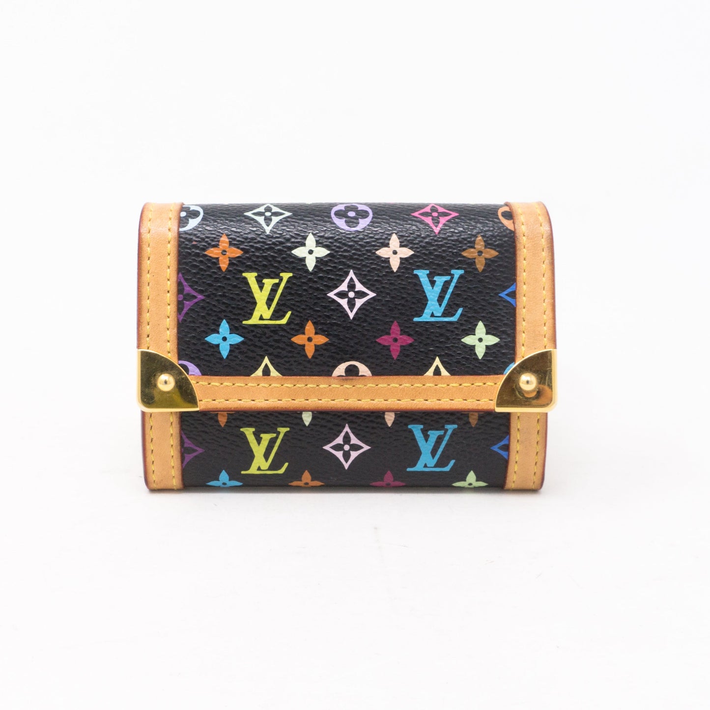 Louis-vuitton Coin Card Case Multicolore Black