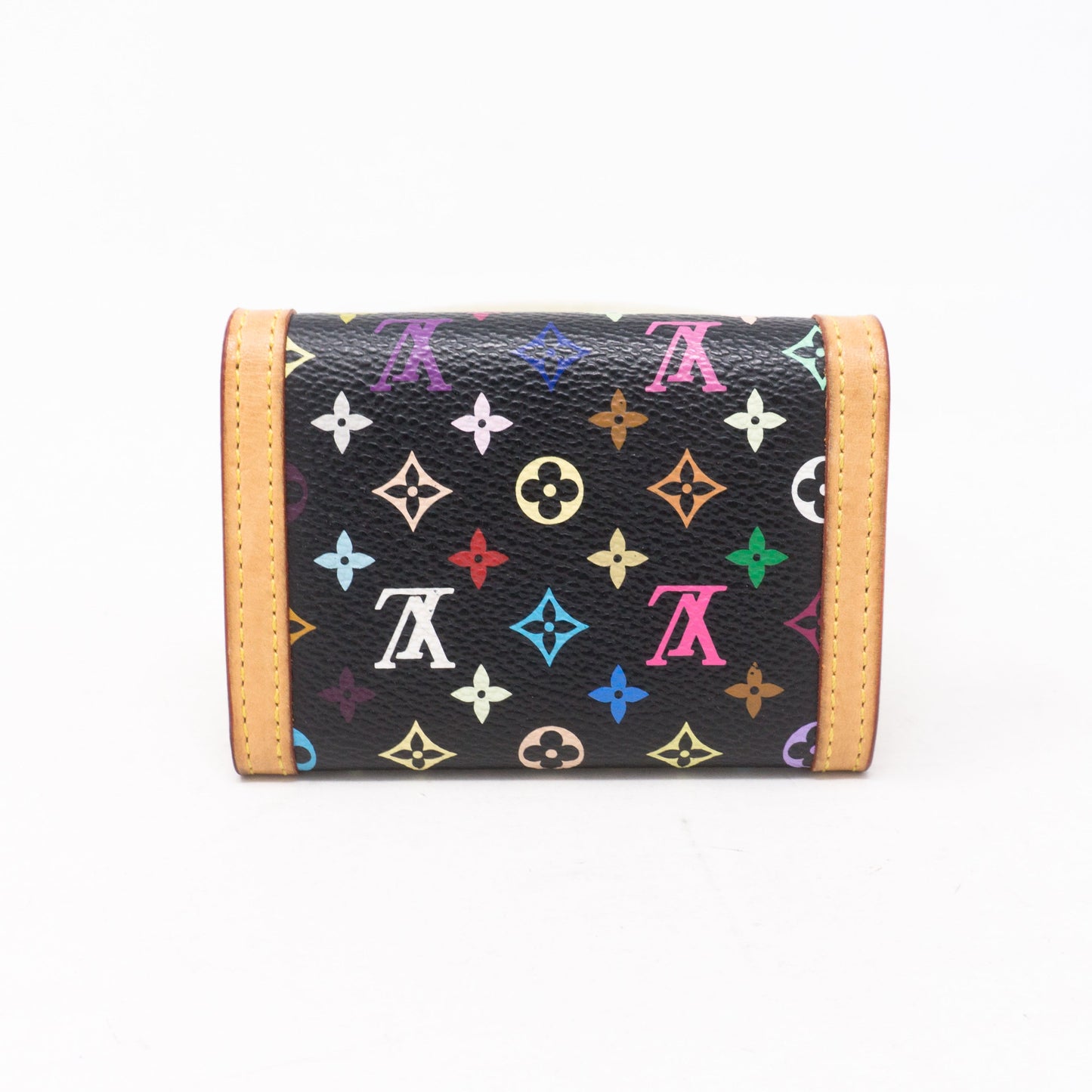 Louis-vuitton Coin Card Case Multicolore Black