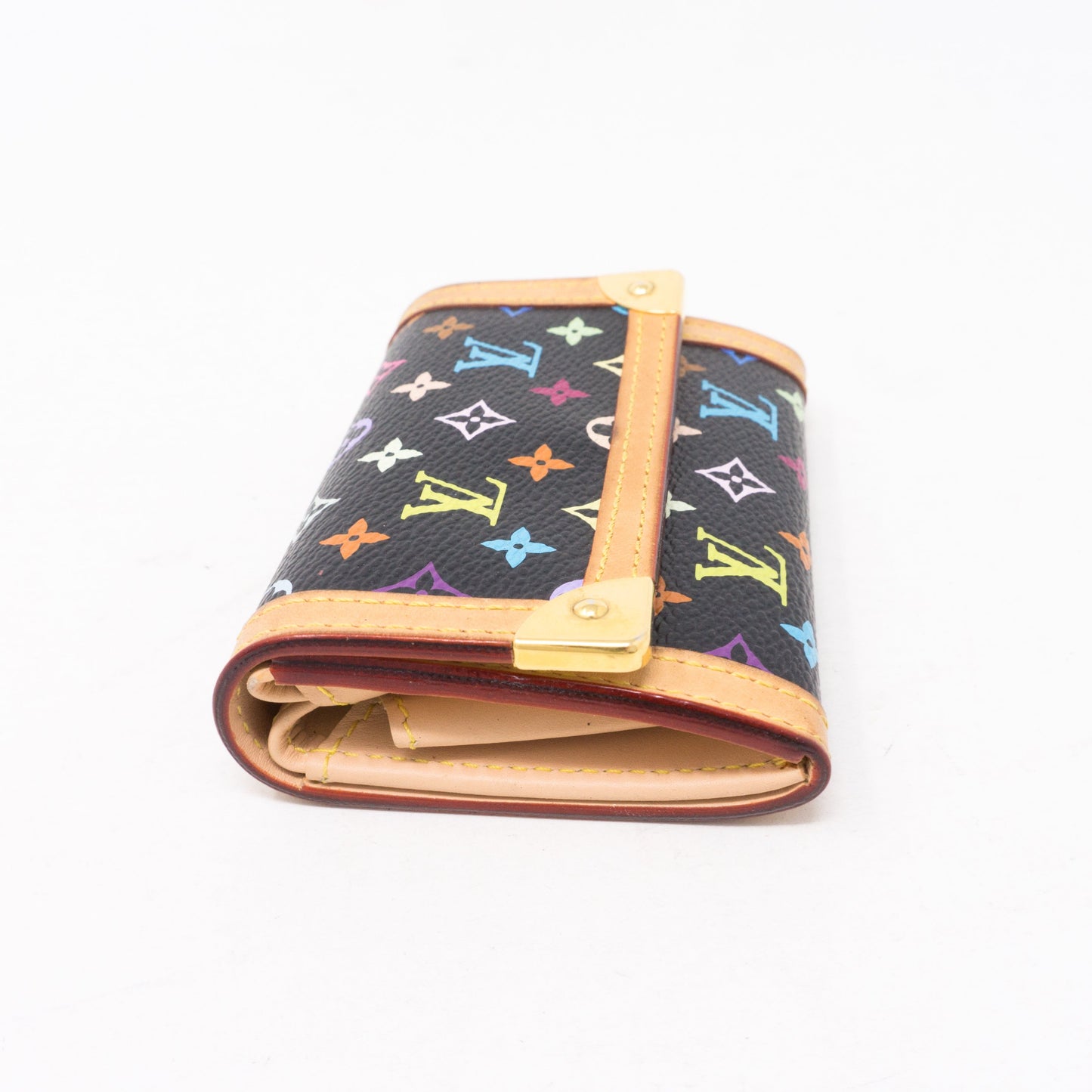 Louis-vuitton Coin Card Case Multicolore Black