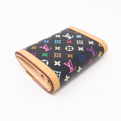 Louis-vuitton Coin Card Case Multicolore Black