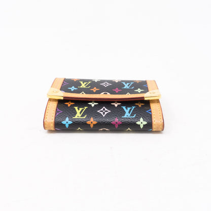 Louis-vuitton Coin Card Case Multicolore Black