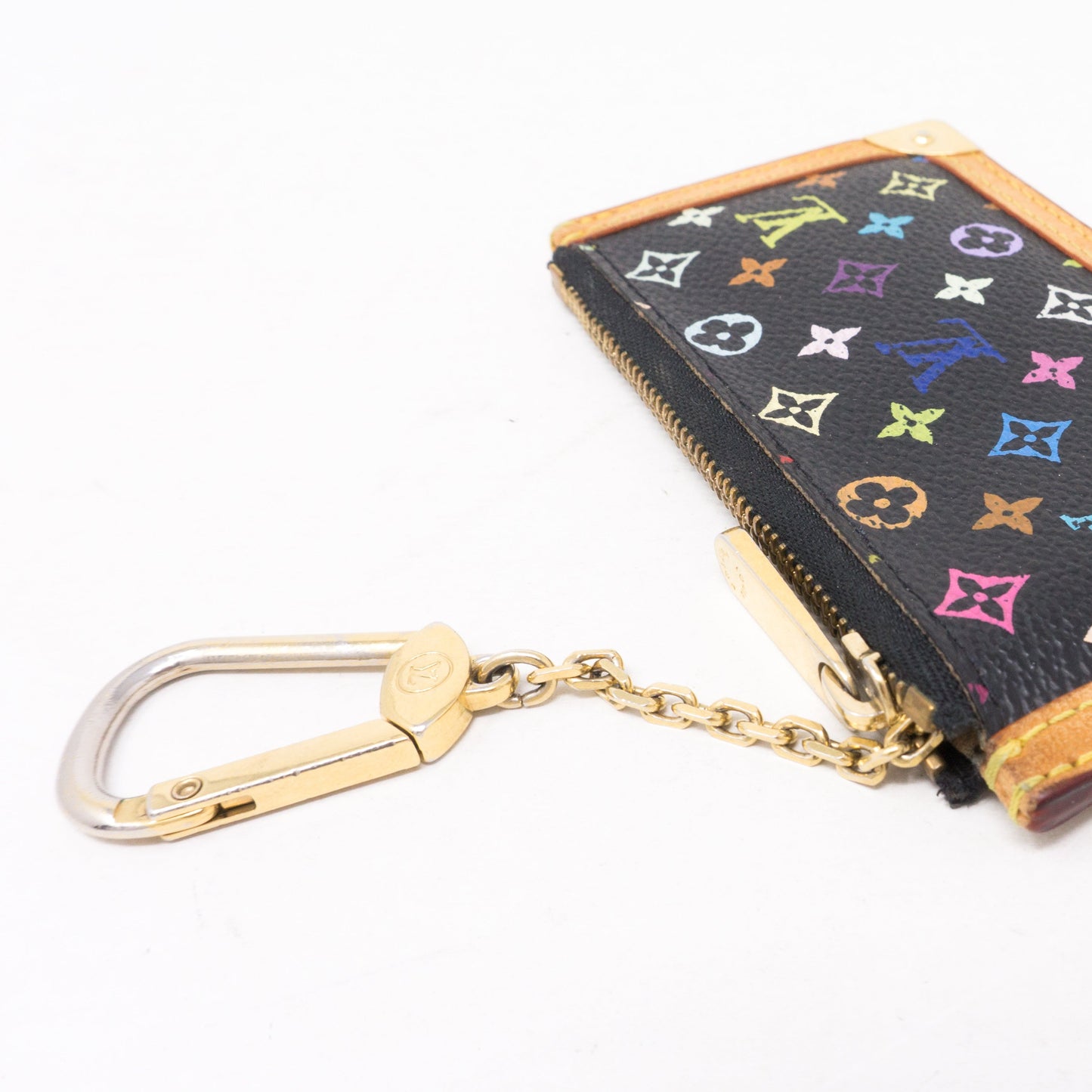 Louis-vuitton Key Pouch Multicolore Black