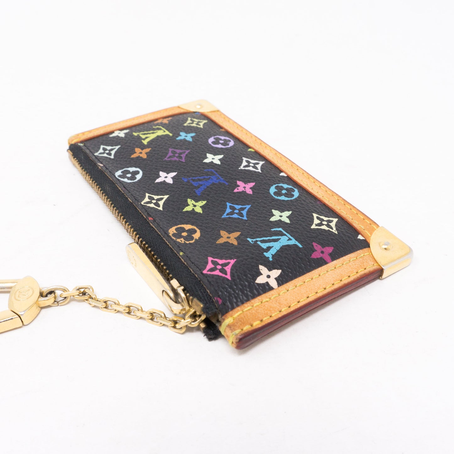 Louis-vuitton Key Pouch Multicolore Black
