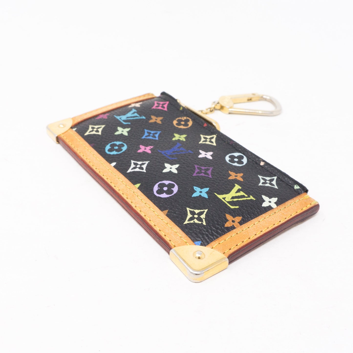 Louis-vuitton Key Pouch Multicolore Black
