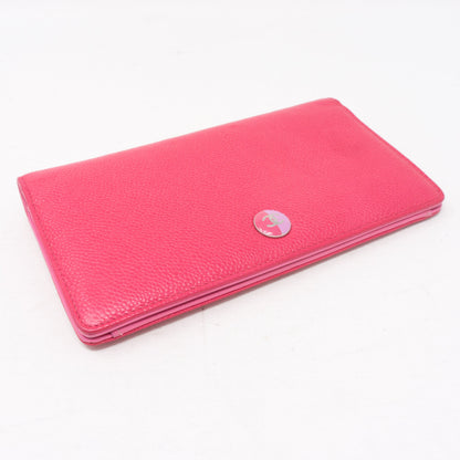 Classic Long Flap Wallet Fuchsia Pink