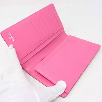 Classic Long Flap Wallet Fuchsia Pink