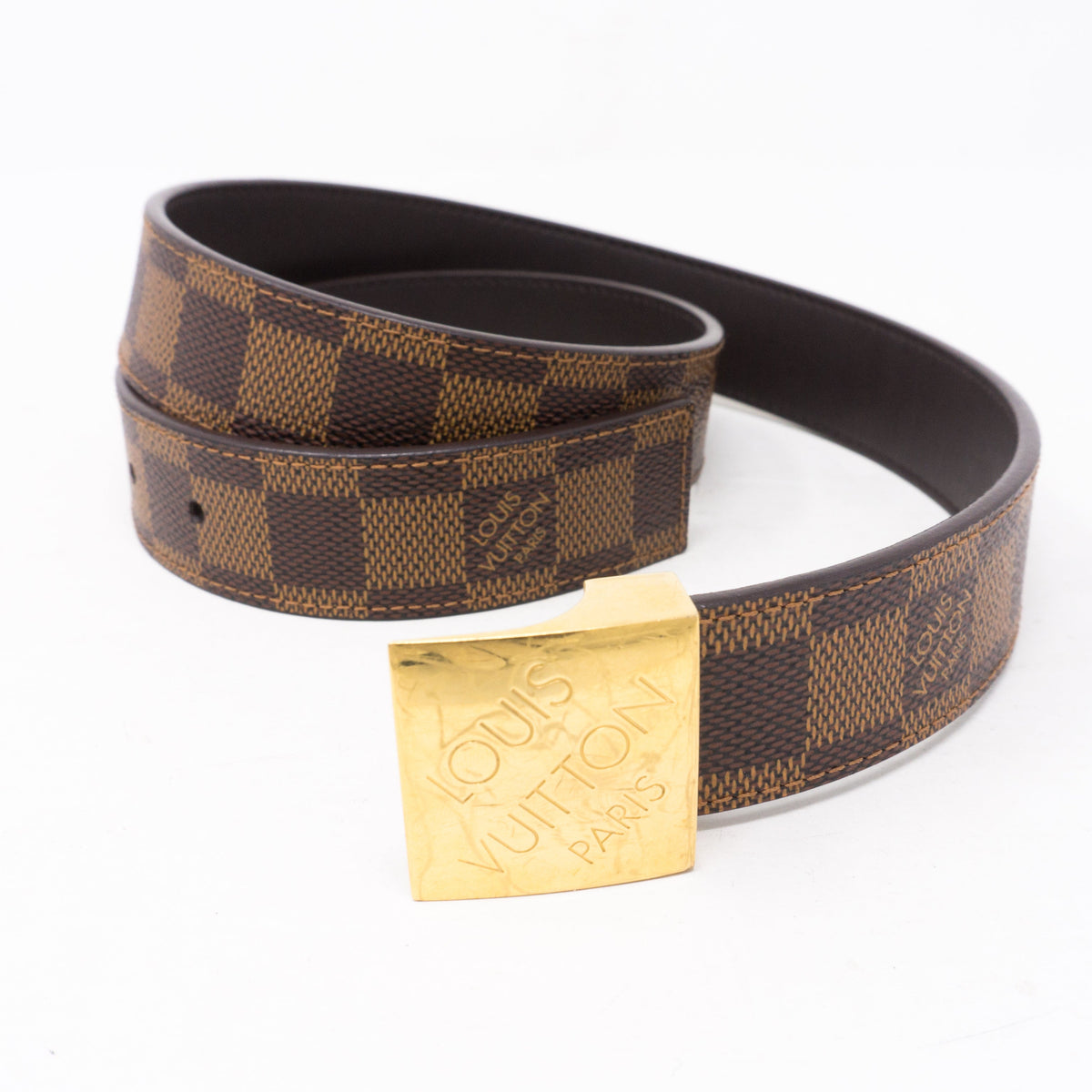 Louis-vuitton LV Paris Damier Ebene Belt 80 cm