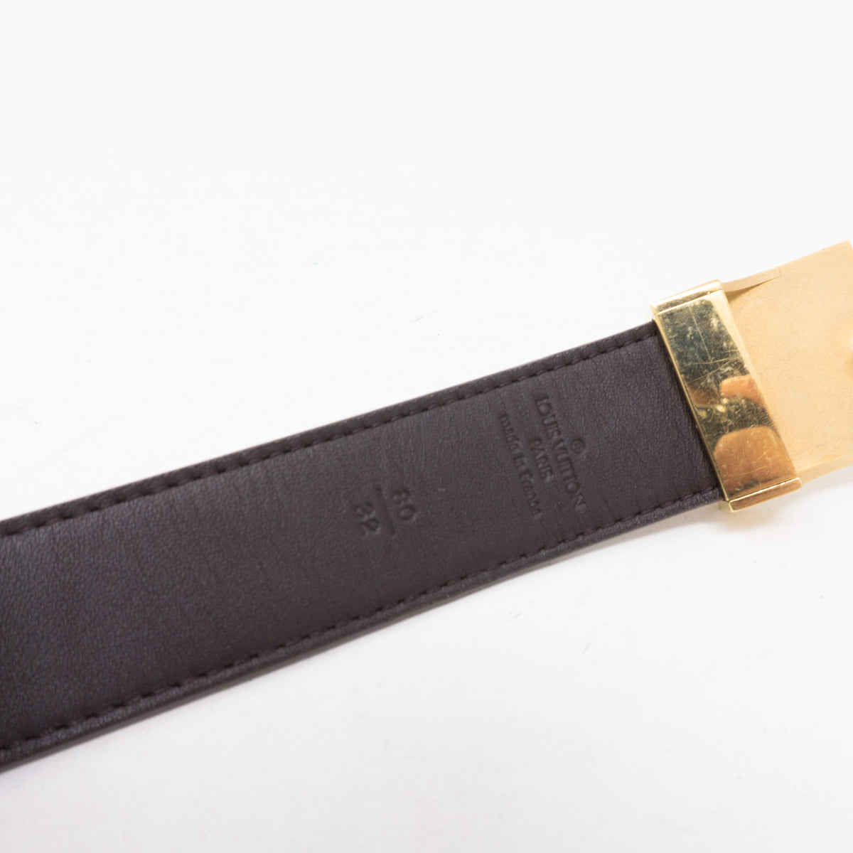 Louis-vuitton LV Paris Damier Ebene Belt 80 cm