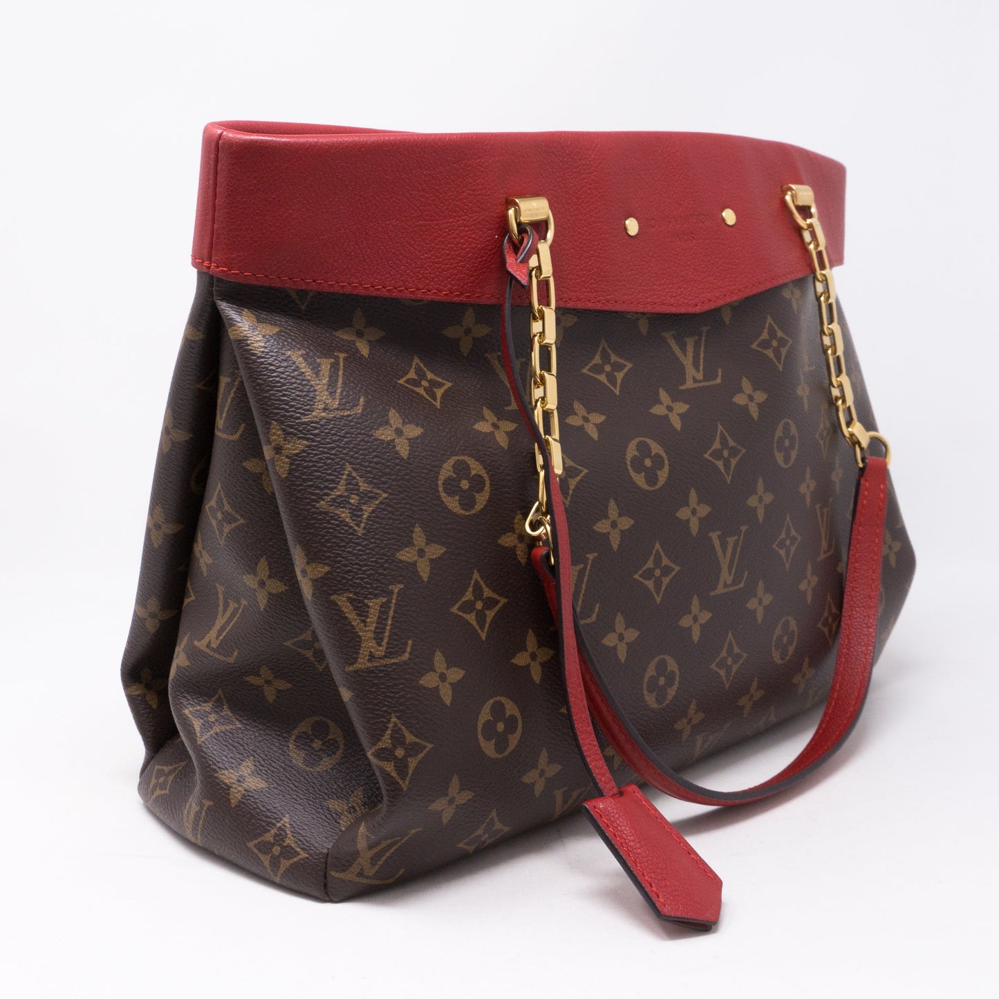 Louis-vuitton Pallas Shopper Monogram Red