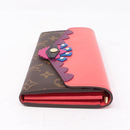 Louis-vuitton Sarah Wallet Flamingo Monogram Totem