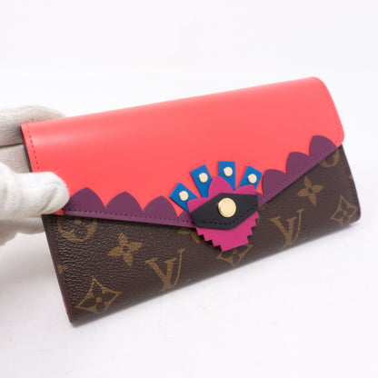 Louis-vuitton Sarah Wallet Flamingo Monogram Totem